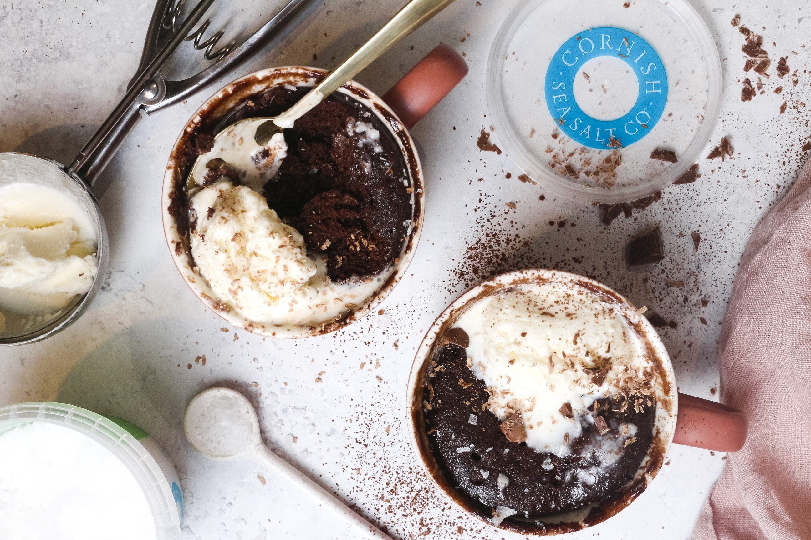 Easy Chocolate Mug Pudding with Cornish Sea Salt Flakes – Cornish Sea Salt Company Ltd