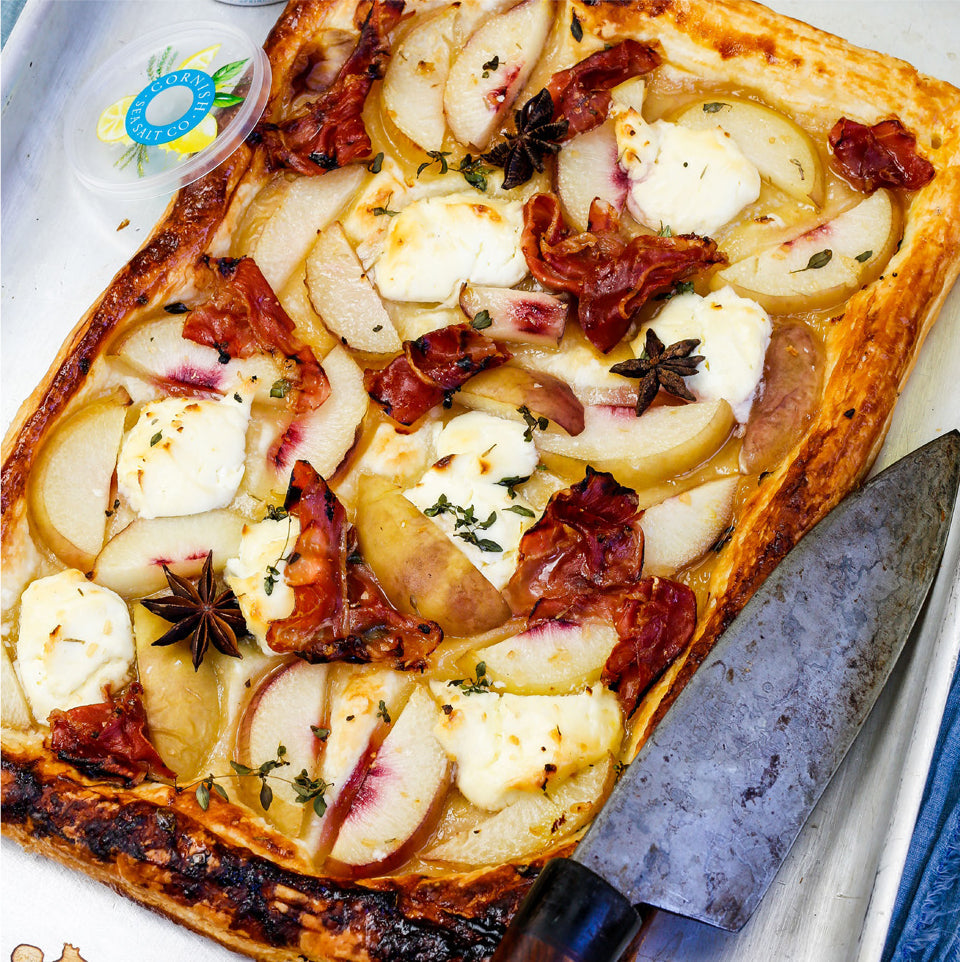 Peach and Mascarpone tart – Cornish Sea Salt Company Ltd