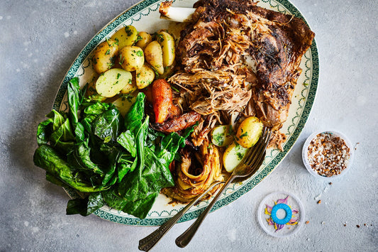 Cornish Sea Salt Really Garlicky and Spice Rubbed Slow Cooked Lamb Shoulder