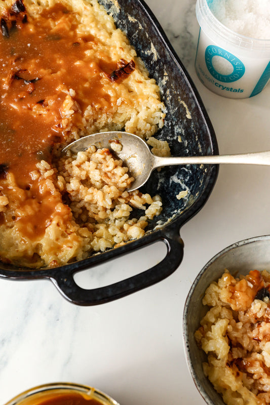 Miso Salted Caramel Rice Pudding