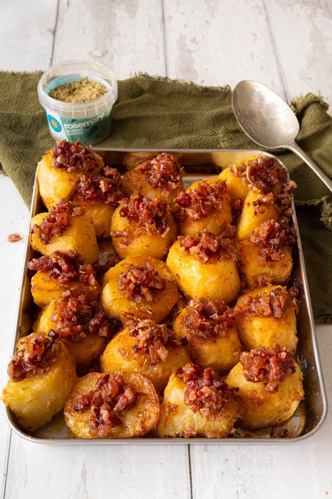 Clotted Cream Roast Potatoes with Smoky Bacon Jam