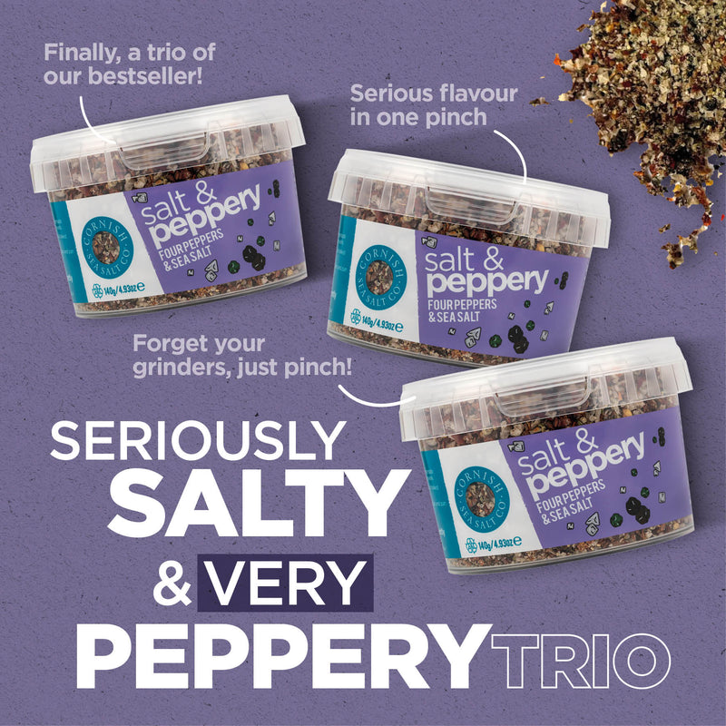 Salt & Peppery 140g Trio