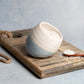 New  |  Small Handmade Salt Pig - White and Blue
