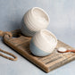 New  |  Small Handmade Salt Pig - White and Blue